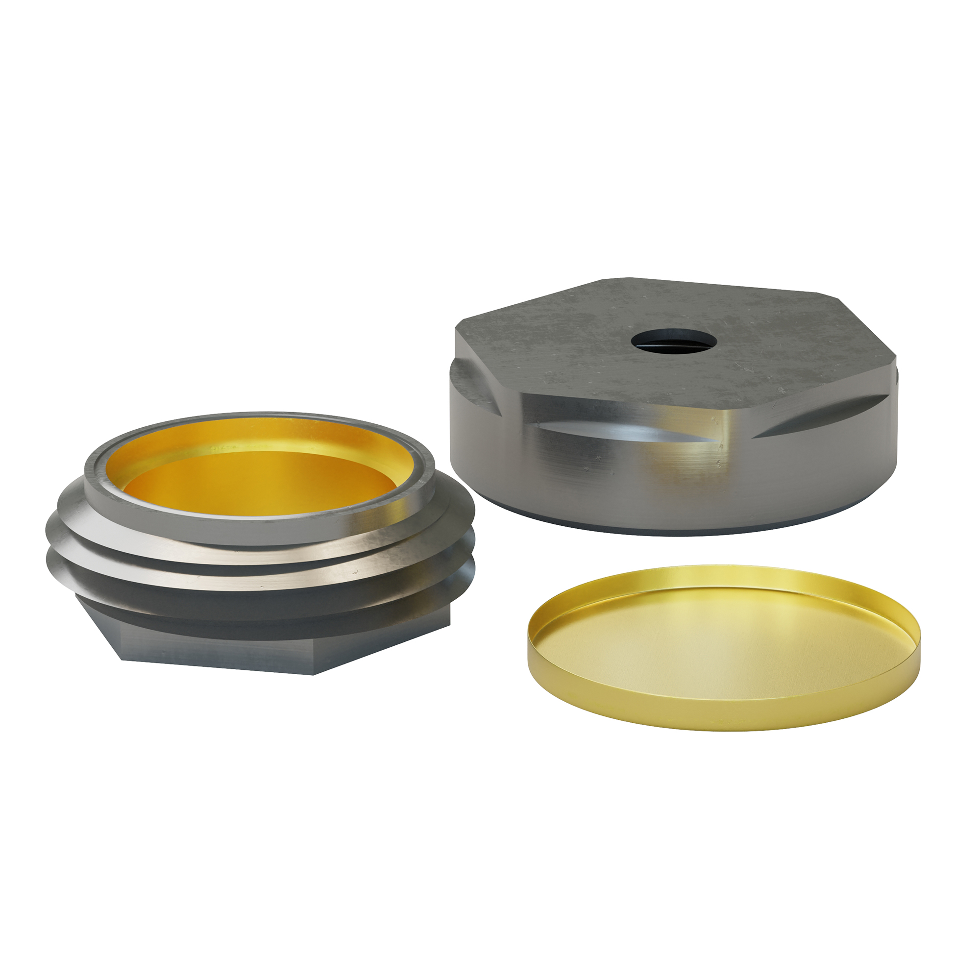 Crucible HP 30 uL, SST/Au, 3 pcs