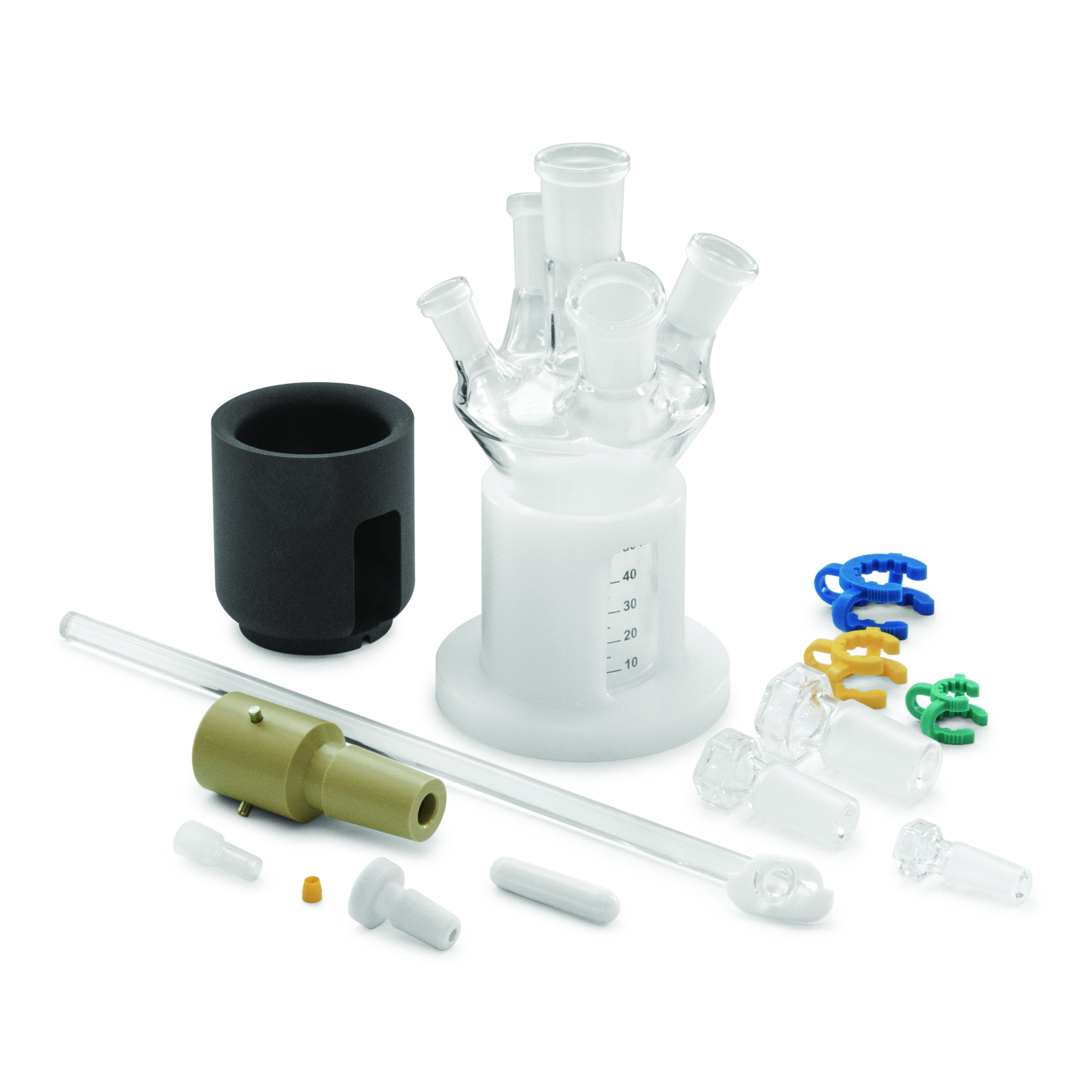 50mL,1pc.React.Set,5 ports,EasyMax,glass
