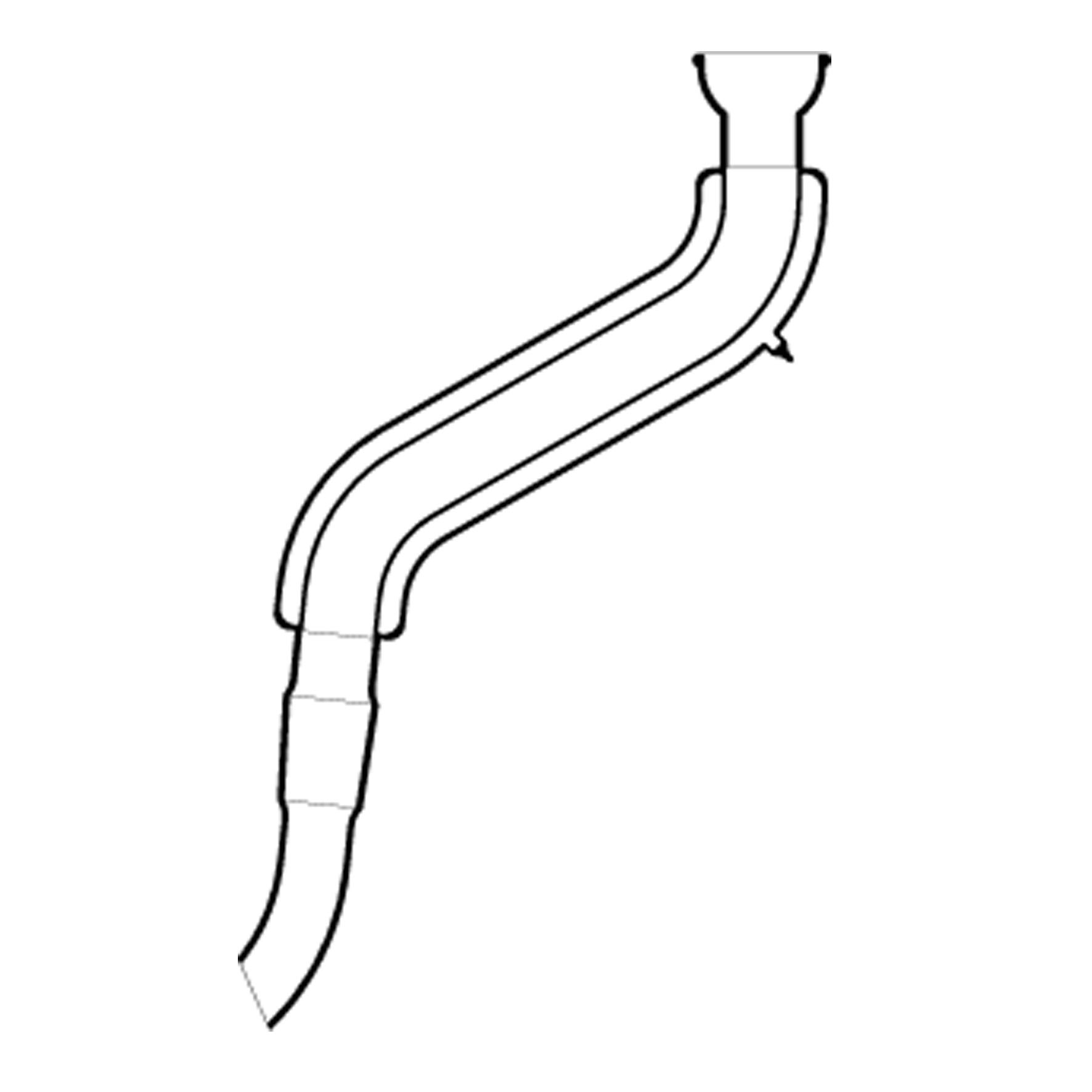 ST29/32-KS 35 S-shaped bent adapter