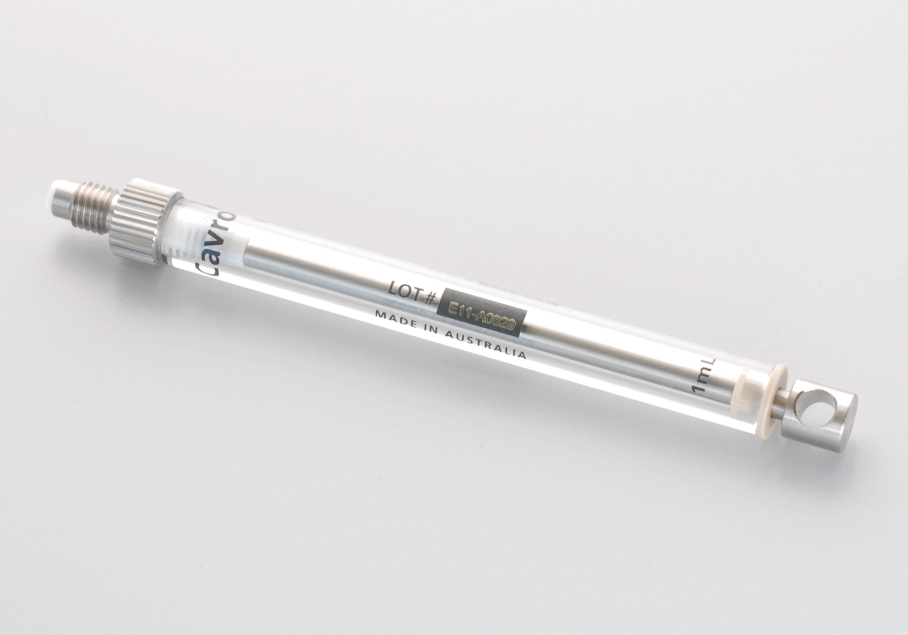 Syringe 1mL, glass, PTFE, SS