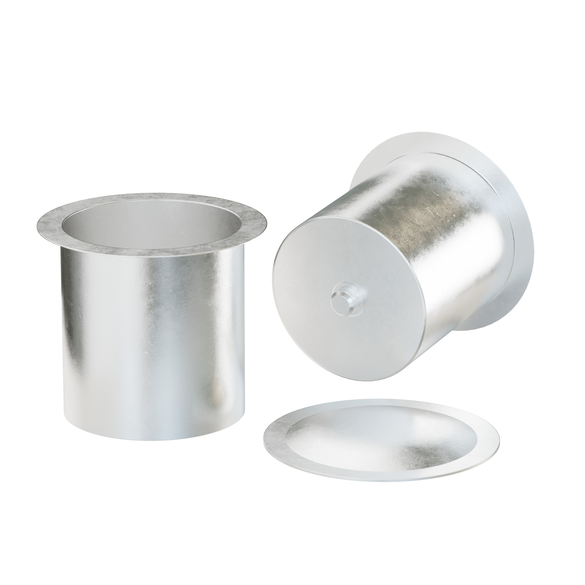 Crucible 160 uL, Al, 40 pcs, pin