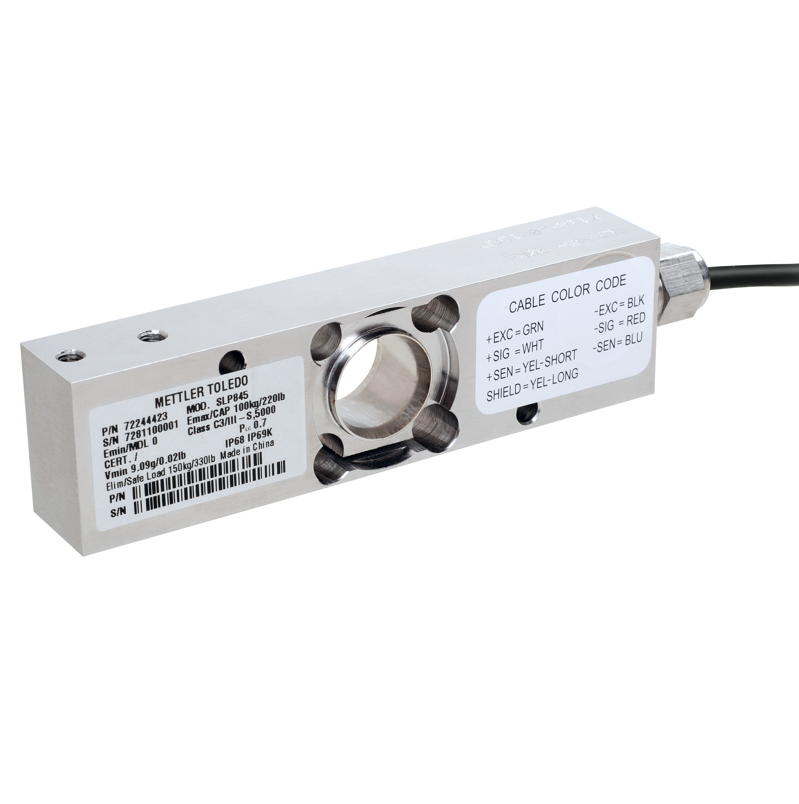 Load Cell SLP845-22kg 3m C3/5g